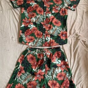 Two piece floral set, MEN, size L